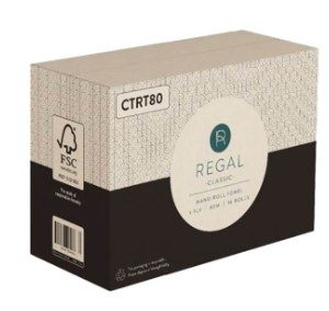 Hand Towel Roll 80mt x 16 Rolls